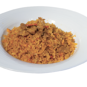 Riso con manzo al sate thai