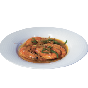 Gamberoni in salsa piccante