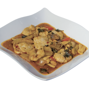 Pollo con basilico thai