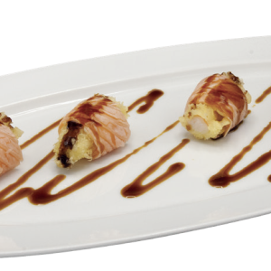 Salmone tempura roll